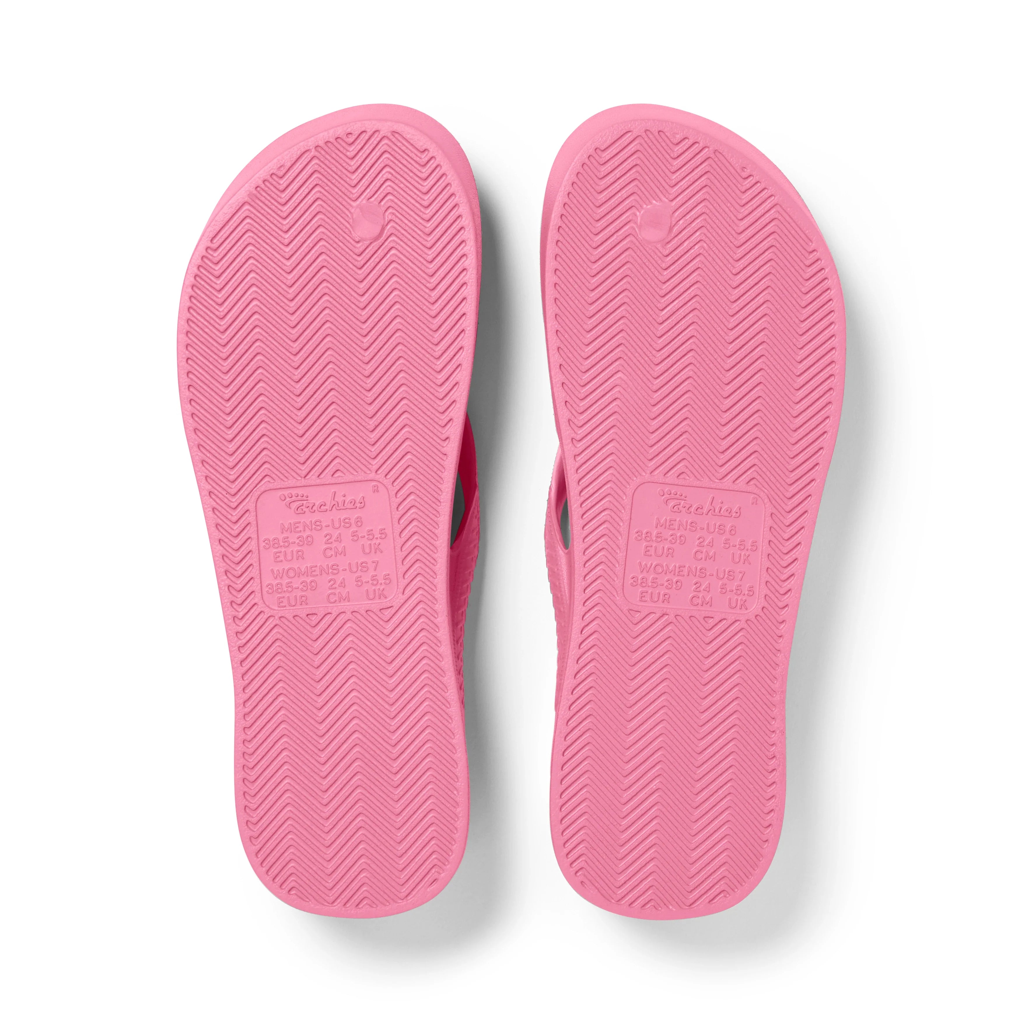 Arch Support Flip Flops - Classic - Hot Pink