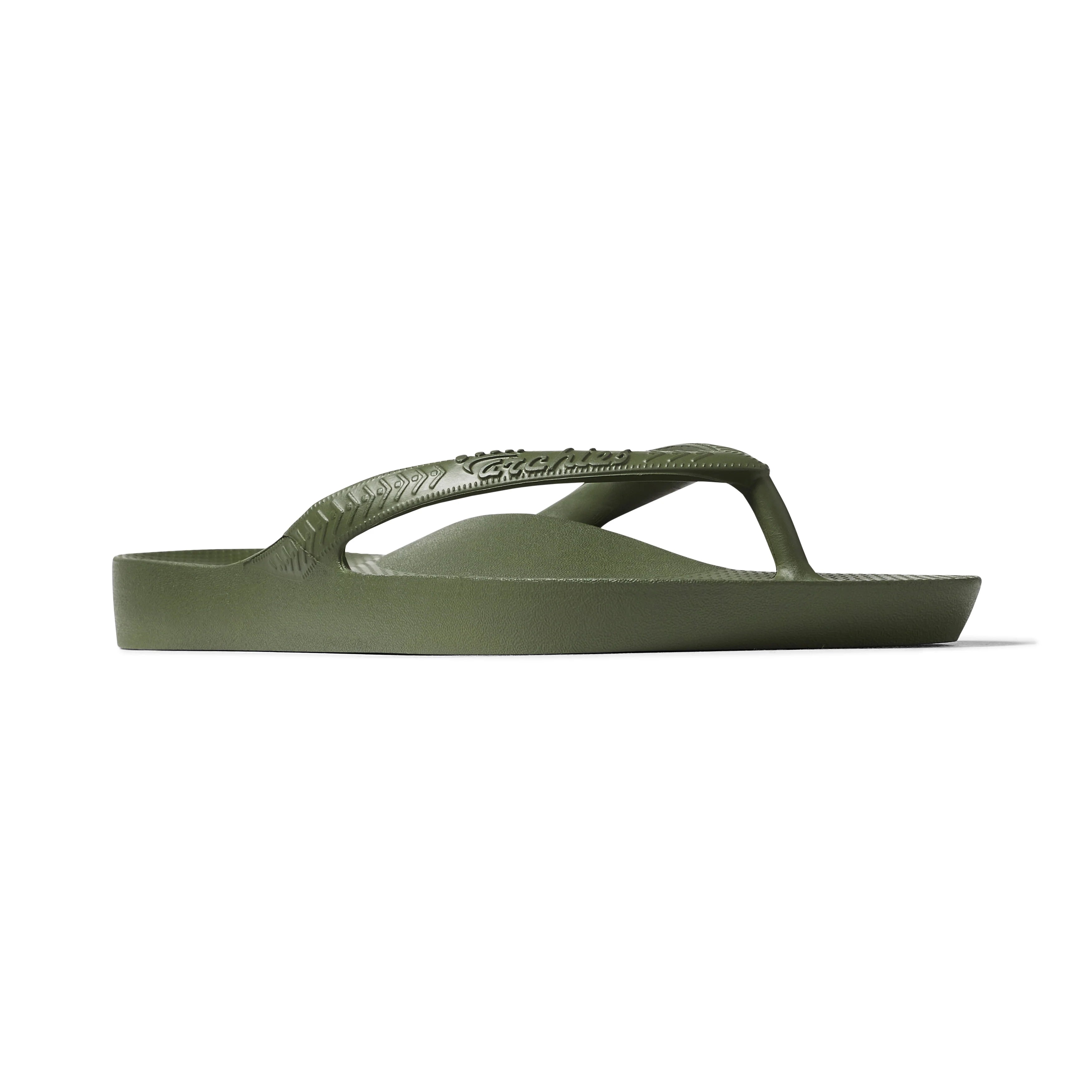 Arch Support Flip Flops - Classic - Olive