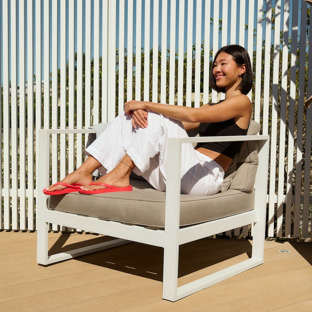 Arch Support Flip Flops - Classic - Coral