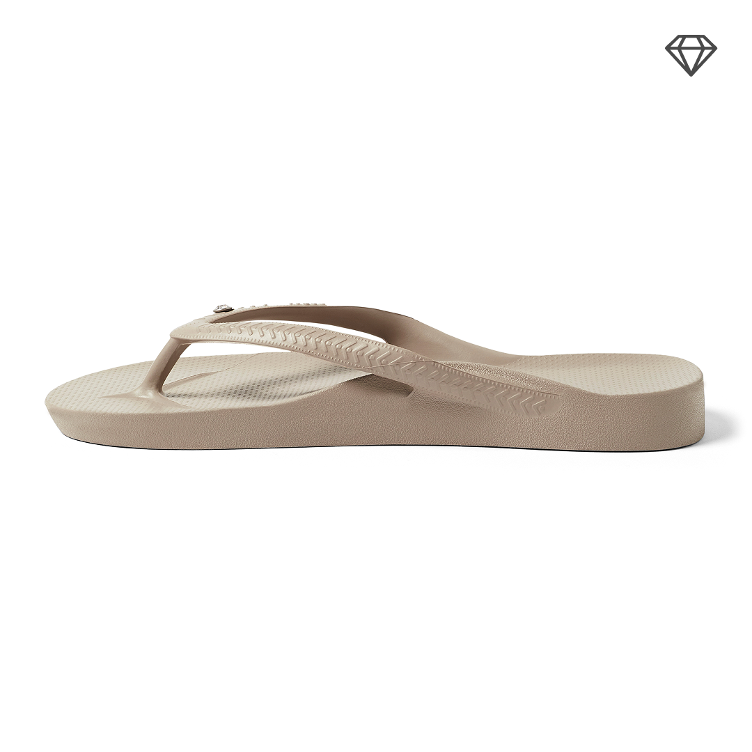 Arch Support Flip Flops - Classic - Crystal Taupe