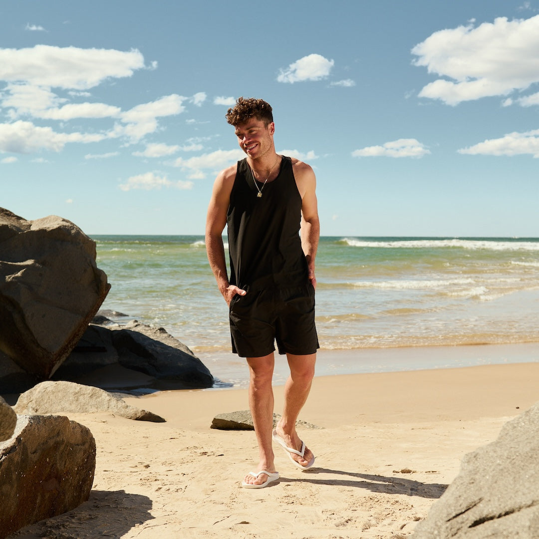 Arch Support Flip Flops - Classic - White